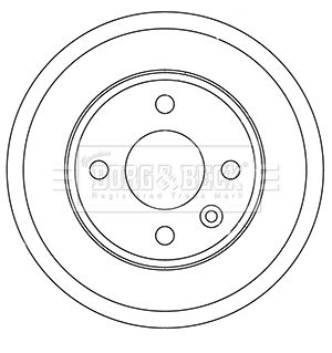 BORG & BECK Тормозной барабан BBR7257